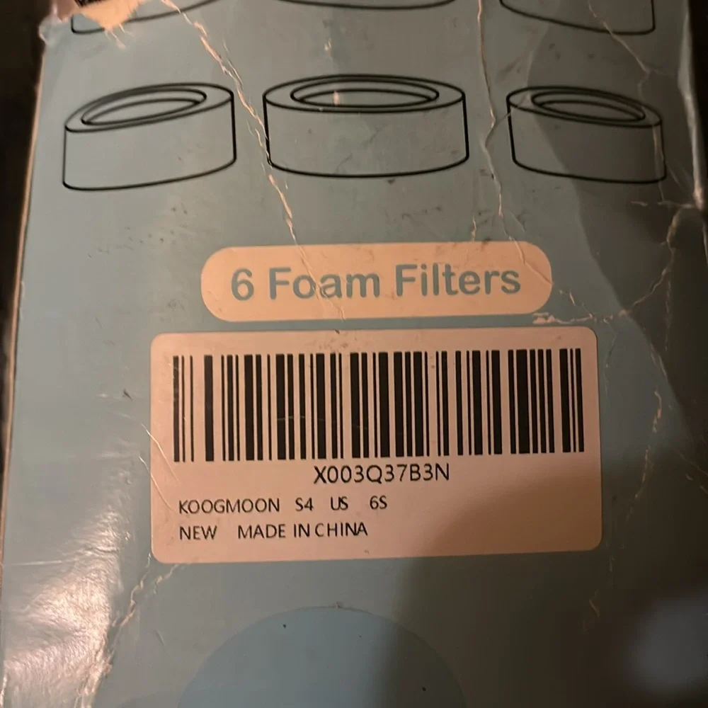Pet fontane pompa fliter 6 Foam Filters Damage Box